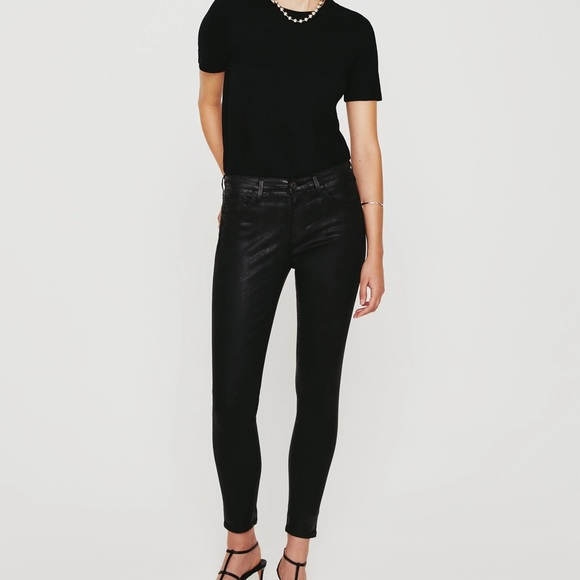 AG Leatherette The Legging Skinny Jeans - Picture 4 of 13